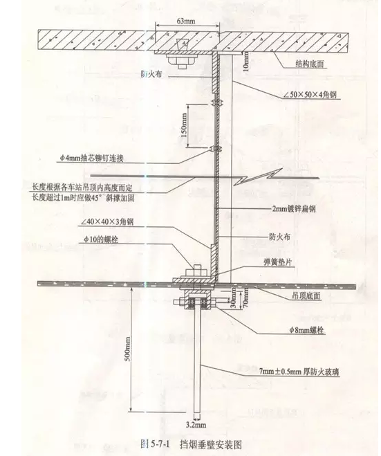 擋煙垂壁安裝技術(shù)